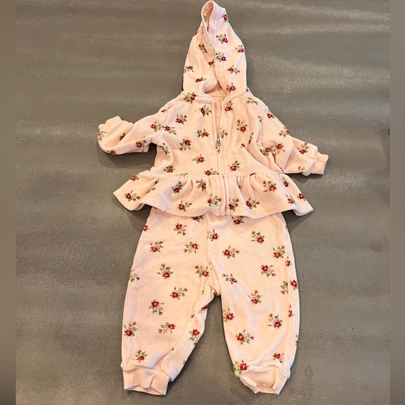 Polo by Ralph Lauren Floral Velour jogger set. Size 9 months - Picture 8 of 8